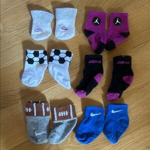 Jordan Kids Socks Set - Gray, Pink, Blue, Black